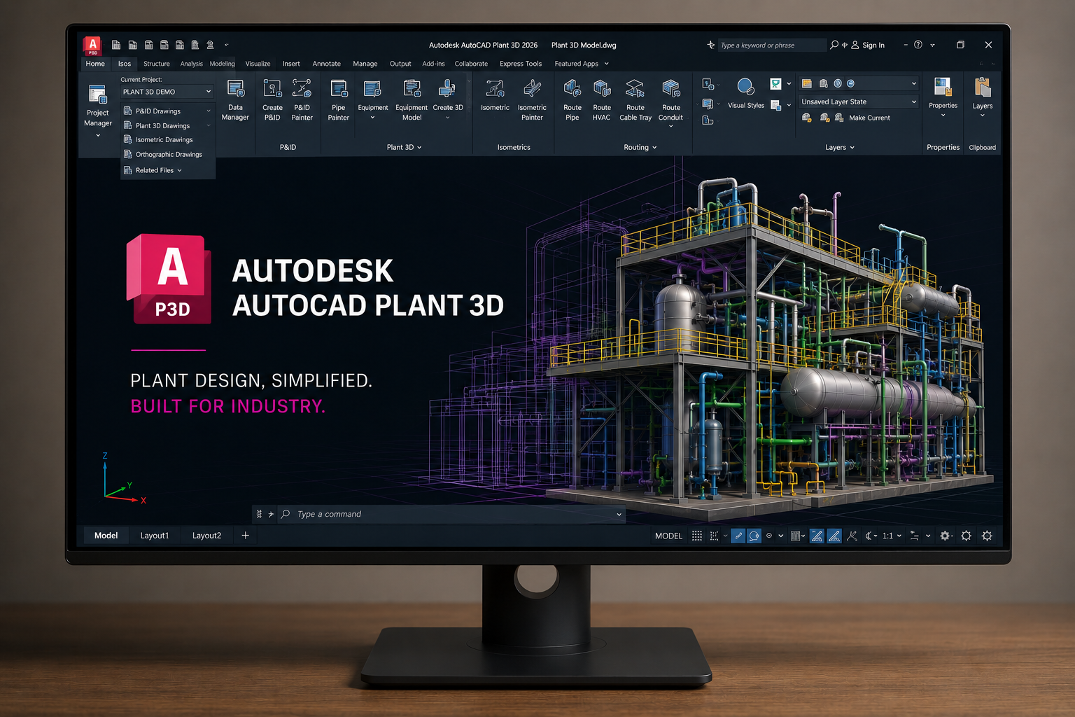 Feature Terbaru AutoCAD Plant 3D 2026